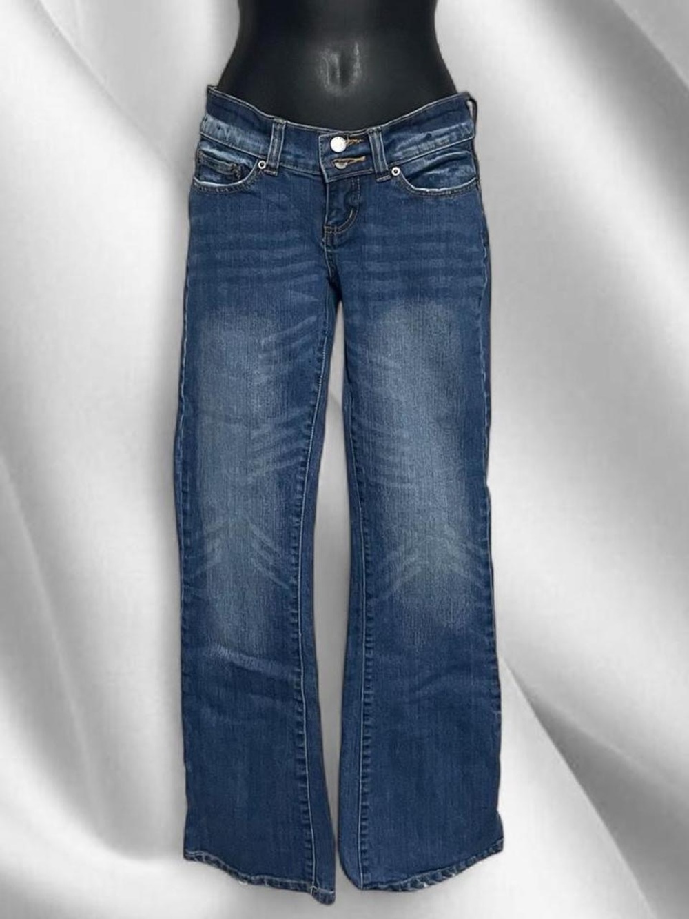 Y2K Bluenotes Low Rise Flares
